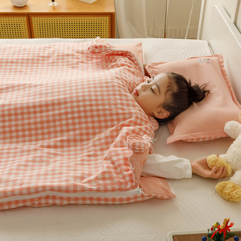 Bērnu guļammaiss ar anti-kick visām sezonām, 100% kokvilna, 0,55–1,0 kg, karikatūras stils, pielāgojama