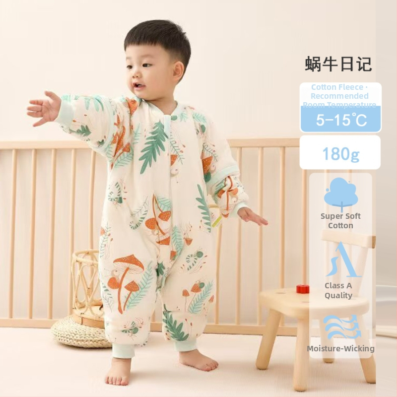 Vaiko miego krepšys su pastovia temperatūra, tirštas žiemai/rudeniai, 95% medvilnė, pamušalas medvilnė, užpildas poliesterio pluoštas + pastovios temperatūros pluoštas, nuimamos rankovės, karikatūrinis raštas