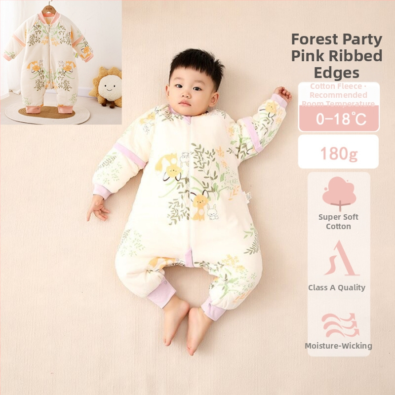 Vaiko miego krepšys su pastovia temperatūra, tirštas žiemai/rudeniai, 95% medvilnė, pamušalas medvilnė, užpildas poliesterio pluoštas + pastovios temperatūros pluoštas, nuimamos rankovės, karikatūrinis raštas