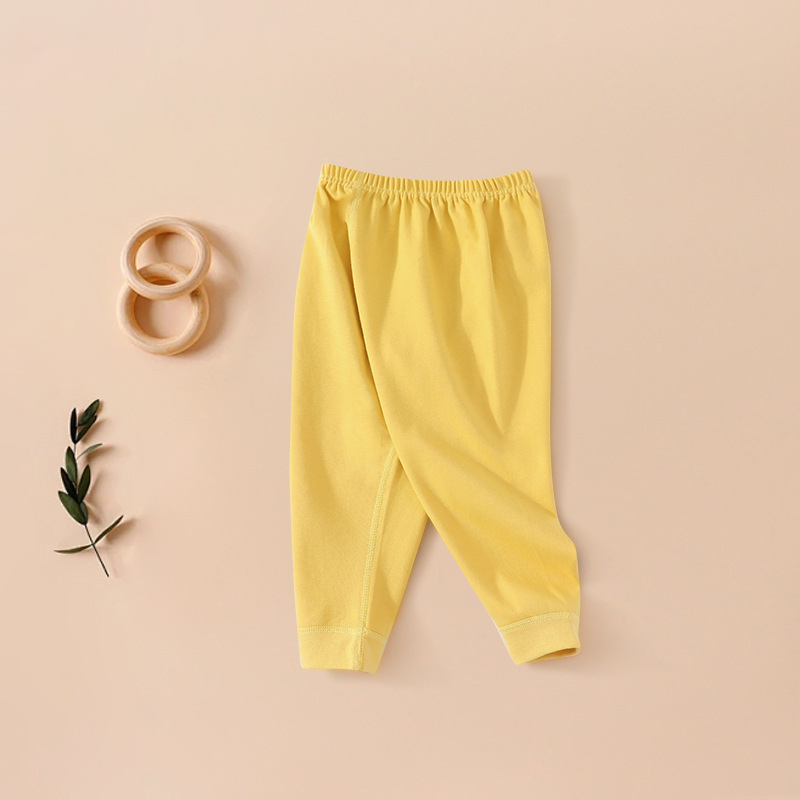 Dječji leggingsi od 100% pamuka, Klasa A, mekani unisex dugi hlače za bebe i djecu za proljeće i jesen