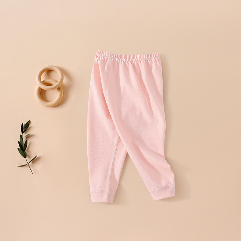 Dječji leggingsi od 100% pamuka, Klasa A, mekani unisex dugi hlače za bebe i djecu za proljeće i jesen