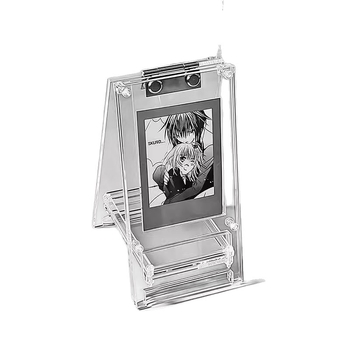 Permatomas akrilo kortelių laikiklis su kortelių skyreliais, stalinis laikiklis, sandėliavimo rėmas – pritaikomas