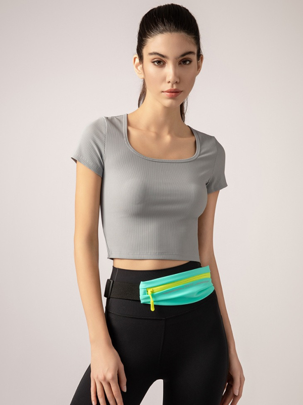 Bėgimo juostos kišenė telefonui – Lycra, užtrauktukas, horizontalaus kvadrato formos, universalus (vyrai ir moterys), gatvės stilius, TPU pamušalas