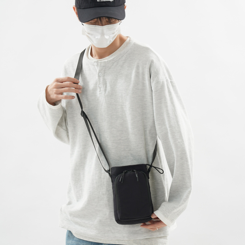 Xipeng kryžminė rankinė telefonui – unisex, lengva, miesto stilius, kortelių kišelis, užtrauktukas