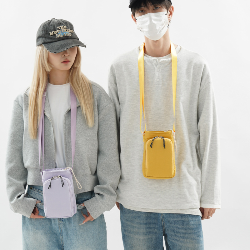 Xipeng kryžminė rankinė telefonui – unisex, lengva, miesto stilius, kortelių kišelis, užtrauktukas