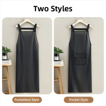 TPU priekšauts bez piedurknēm virtuves un ēdināšanas nolūkiem, mūsdienīgs minimālisma dizains