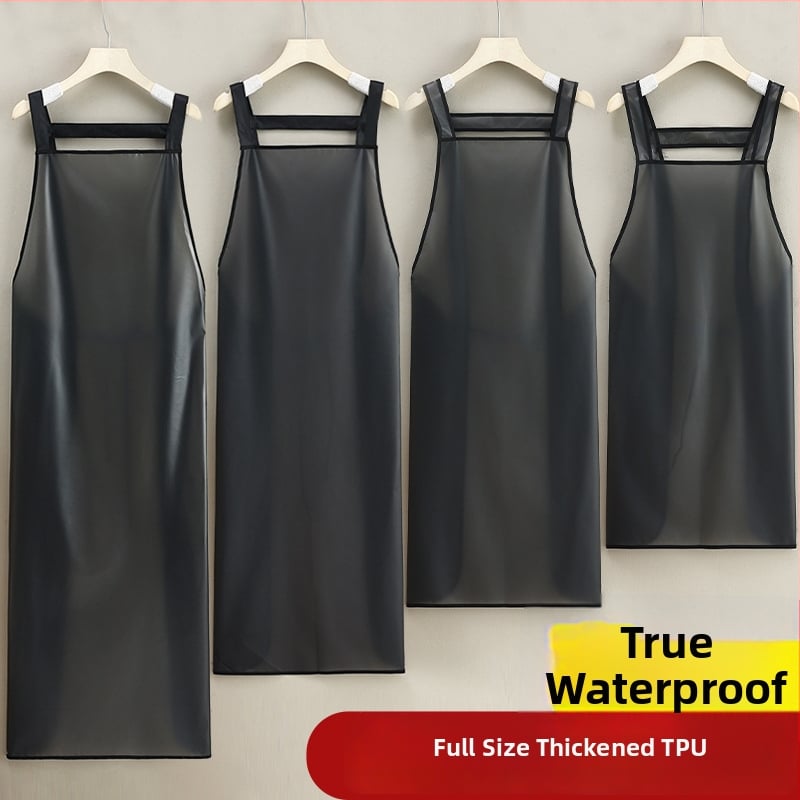 TPU priekšauts bez piedurknēm virtuves un ēdināšanas nolūkiem, mūsdienīgs minimālisma dizains