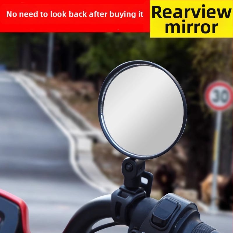 Galinis veidrodėlis elektrinėms transporto priemonėms ir dviračiams – apvalus, reguliuojamas, su plačiu regos lauku