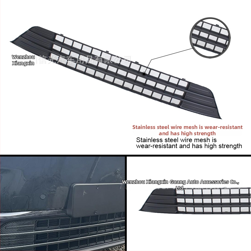 Priekinis vabzdžių apsaugos tinklas Leapmotor C10 išoriniam dekoravimui, suderinamas su 24 modeliais (Medžiaga: ABS; Prekės ženklas: Inspiring; Suderinamumas: 24 C10 modeliai)