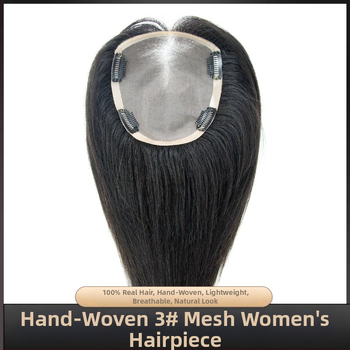 Parochňa s dlhými rovnými vlasmi, etnický štýl, skutočné vlasy, plne ručne tkaná, možno farbiť