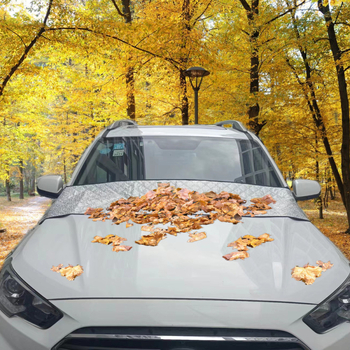 Che zhiqian Защитник от листа за предното стъкло на колата — алуминиево фолио, snap-in монтаж, универсална съвместимост, за областта на предните чистачки