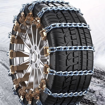 Plieninė automobilių slydimo grandinė, universalus modelis sedanams ir SUV, tinka padangoms 165–265 mm, svoris 230 g