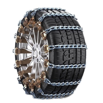 Plieninė automobilių slydimo grandinė, universalus modelis sedanams ir SUV, tinka padangoms 165–265 mm, svoris 230 g
