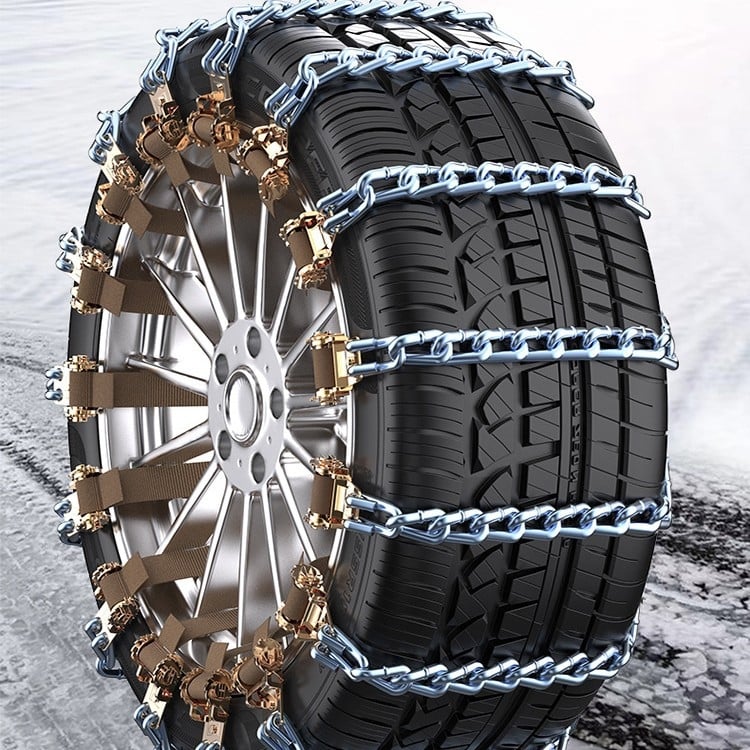 Plieninė automobilių slydimo grandinė, universalus modelis sedanams ir SUV, tinka padangoms 165–265 mm, svoris 230 g