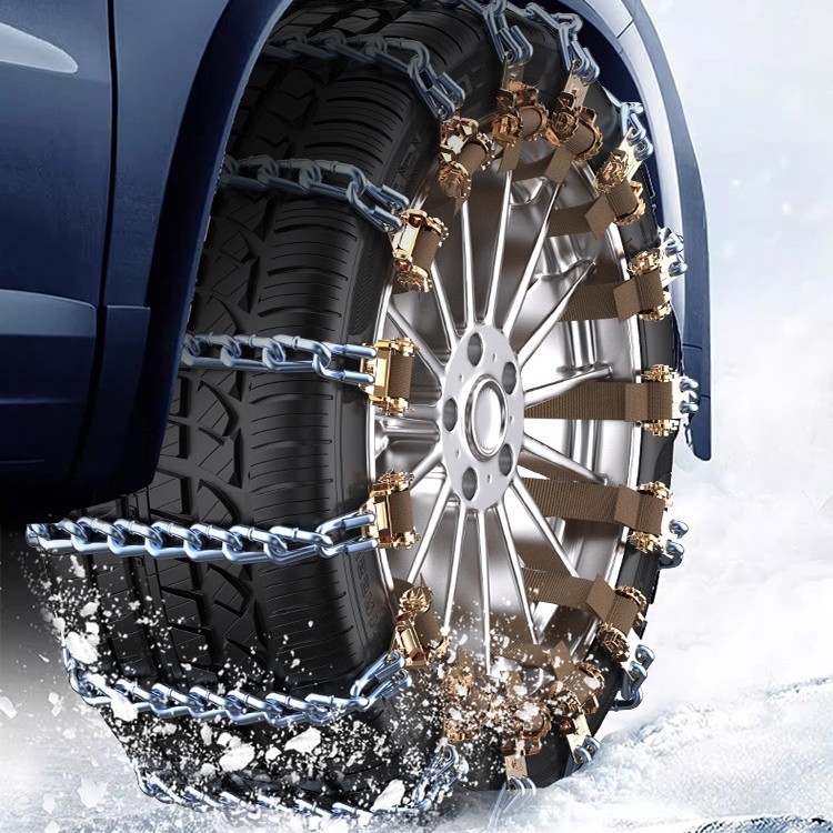 Plieninė automobilių slydimo grandinė, universalus modelis sedanams ir SUV, tinka padangoms 165–265 mm, svoris 230 g