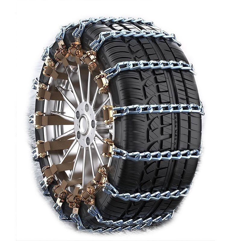 Plieninė automobilių slydimo grandinė, universalus modelis sedanams ir SUV, tinka padangoms 165–265 mm, svoris 230 g