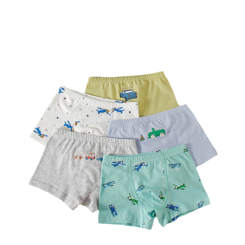 Berniukų 100% medvilnės boxeriai, Klase A, 8+ metų (virš 140 cm), pavasaris 2024