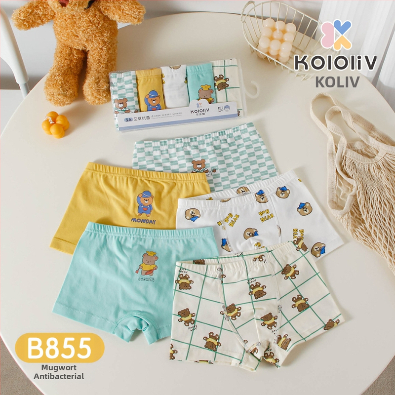 Berniukų 100% medvilnės boxeriai, Klase A, 8+ metų (virš 140 cm), pavasaris 2024