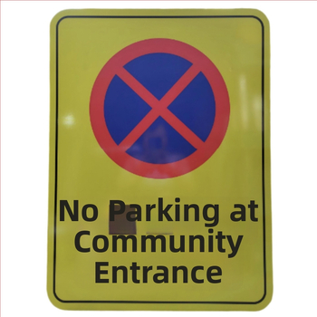 Eismo ženklas, aliuminio plokštė, inžinerinės kokybės atšvaitinis sluoksnis, kvadratinė forma, 2 mm storio, serija 525