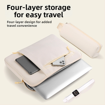 Qingxi sülearvuti sisekott — veekindel, kulumise ja löögikindel; Oxford kangas; vooder polüester; linnaline minimalistlik stiil