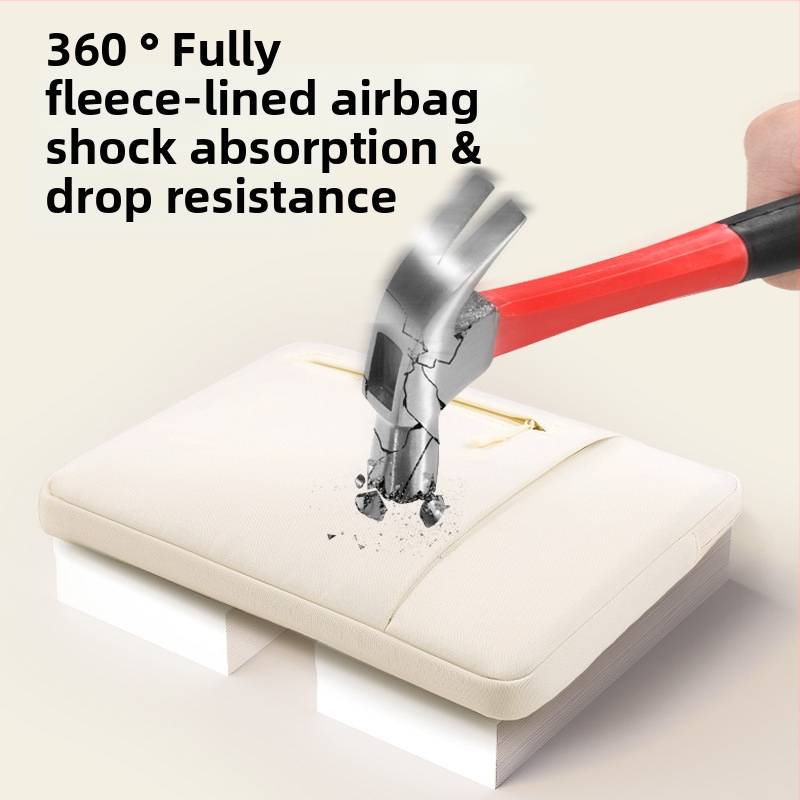 Qingxi vnútorná taška na notebook — nepremokavá, odolná voči opotrebeniu a nárazom; Oxford materiál; podšívka z polyesteru; mestský minimalistický štýl