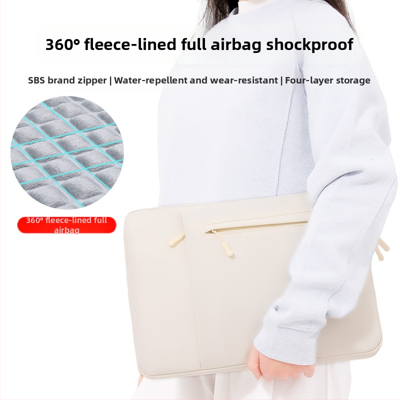 Qingxi vnútorná taška na notebook — nepremokavá, odolná voči opotrebeniu a nárazom; Oxford materiál; podšívka z polyesteru; mestský minimalistický štýl