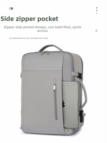 Unisex mugursoma no Oxford auduma, 20–35 L, piemērota 15 collu klēpjdatoram, paplašināma ietilpība