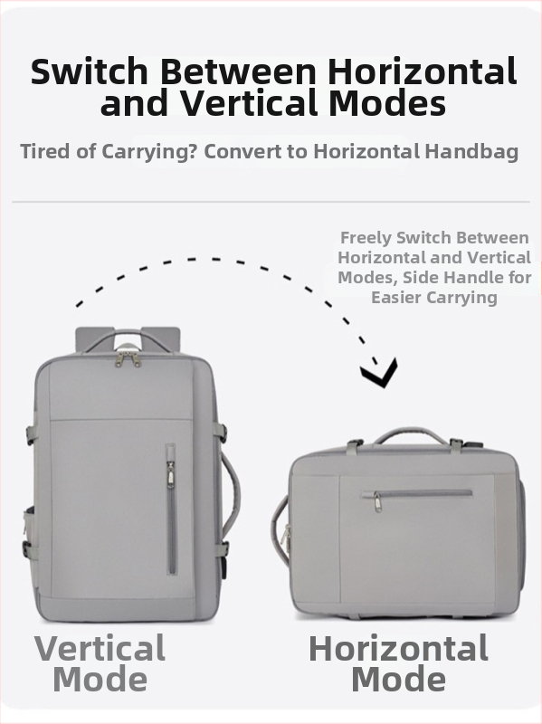 Unisex mugursoma no Oxford auduma, 20–35 L, piemērota 15 collu klēpjdatoram, paplašināma ietilpība