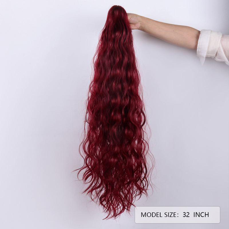 Перука с опашка, къдрава коса; Материал: тел с висока температура; Обработка: механизъм; Може да се боядисва и къдри