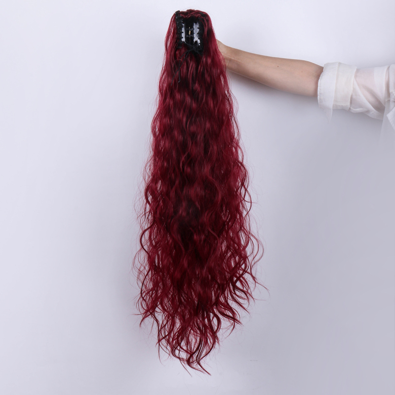 Перука с опашка, къдрава коса; Материал: тел с висока температура; Обработка: механизъм; Може да се боядисва и къдри