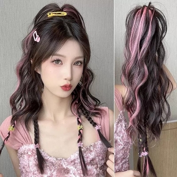 Perucă cu coadă de cal – model Grasp ponytail, fir rezistent la temperaturi înalte, necolorabilă sau nepermamentă, potrivită pentru orice nuanță a pielii și formă a feței
