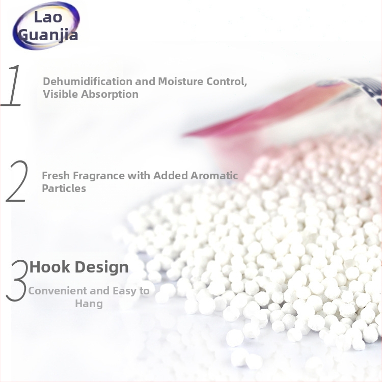 Обезвлажняващ пакет за дома с лавандов аромат — изсушава и абсорбира влажността, 230 g, опакован в торба, за окачване