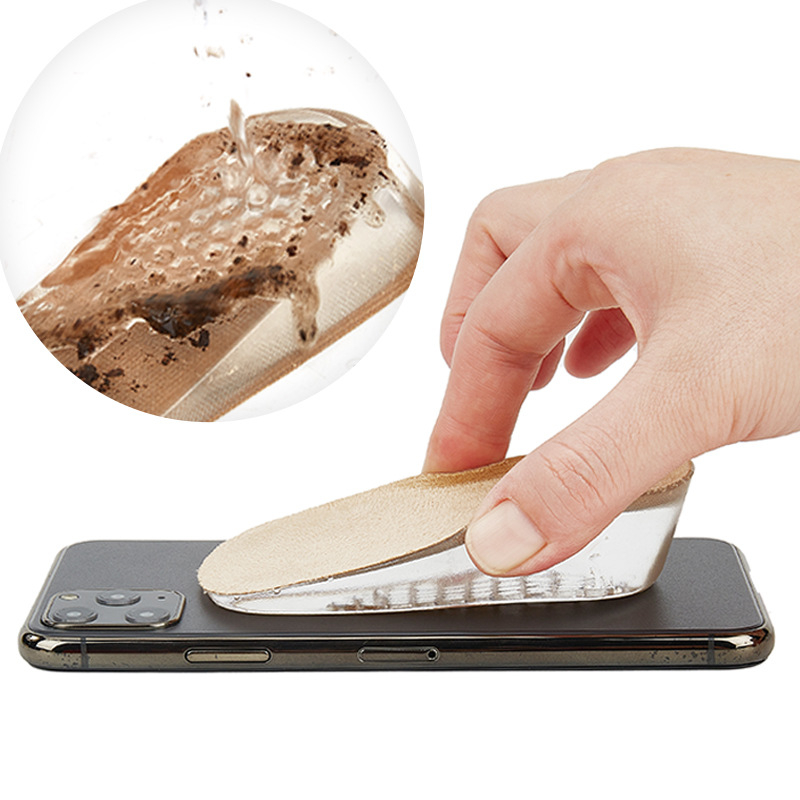 PU papēža pacēlāja zole – necaurspīdīgs iekšējais spilventiņš, stils 243