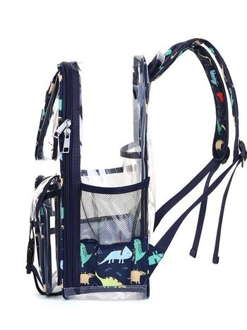 Unisex PVC skolas mugursoma, 14 collu klēpjdatora nodalījums, ietilpība līdz 20 l, ūdensizturīga, plecu siksnas ar gaisa spilvenu.