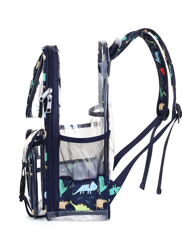 Unisex PVC skolas mugursoma, 14 collu klēpjdatora nodalījums, ietilpība līdz 20 l, ūdensizturīga, plecu siksnas ar gaisa spilvenu.