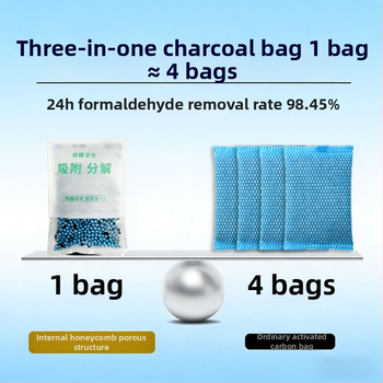 Bambuko aktyviojo anglies maišelis formaldehidui pašalinti, natūralus kvapas, tinkamas patalpoms, prekės ženklas Release freshness