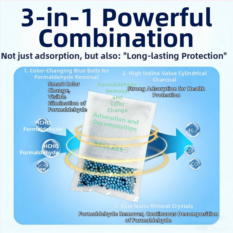 Bambusa aktīvās ogles maisiņš formaldehidam, dabīgs aromāts, piemērots telpām, zīmols Release freshness