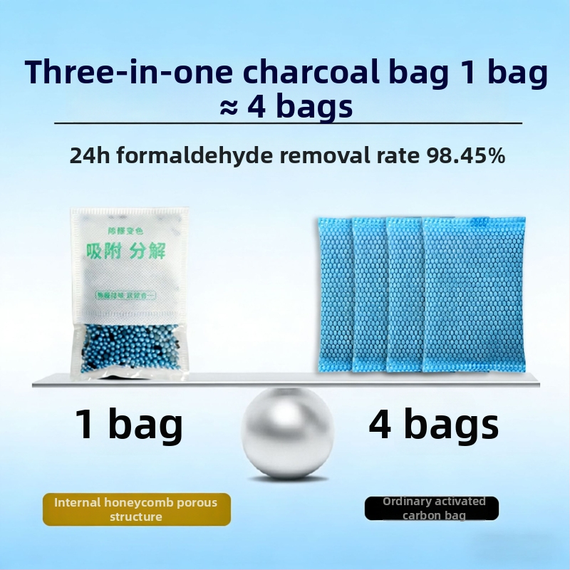 Bambusa aktīvās ogles maisiņš formaldehidam, dabīgs aromāts, piemērots telpām, zīmols Release freshness