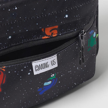 Unisex auduma mugursoma ar Among U apdruku priekš primārās skolas, pavasaris 2024