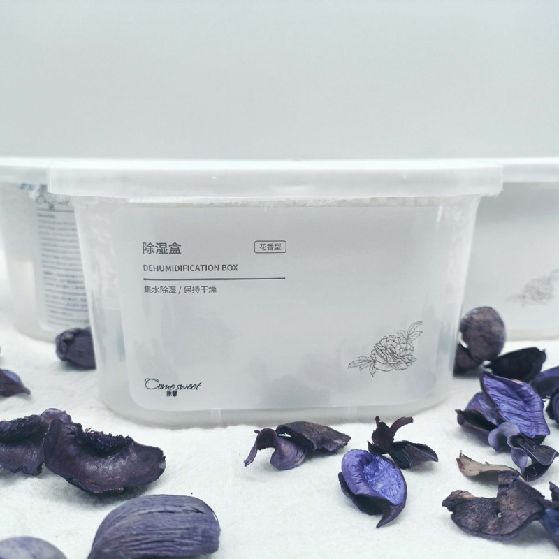 Kangxin 0,8 kg trostruka pakiranja kutije za apsorpciju vlage, cvjetni miris, Guangdong podrijetlo, kućni odvlaživač
