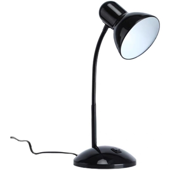 Metalna stolna lampa, napajanje iz utičnice, E27 navoj, vintage stil rasvjetnog tijela s prekidačem na gumb