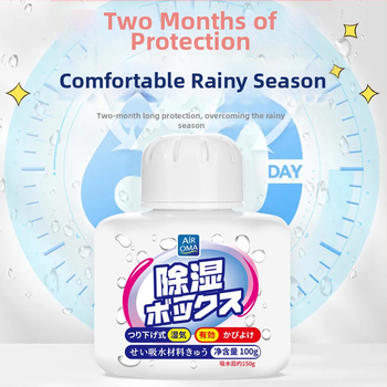 Air OMA Drėgmės Sumažinimo Dėžutė – Drėgmės sugerėjas namų ir bendrabūčio naudojimui, 0,15 kg, dėžutėje, paviršiuje lygiu
