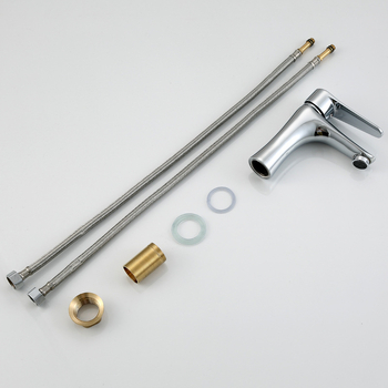 Смесител за мивка (меден корпус; гореща и студена вода; керамичен картридж; 0–100°C; 2,5 MPa)