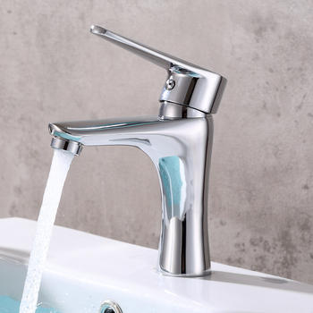 Смесител за мивка (меден корпус; гореща и студена вода; керамичен картридж; 0–100°C; 2,5 MPa)