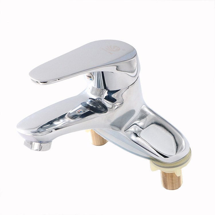 Robinet de chiuvetă pentru baie, model V3202, corp din aliaj de zinc, cartuș ceramic, amestec cald și rece, montaj pe blat