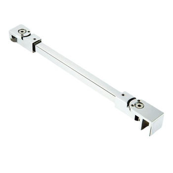 Dušas telpas stikla durvju vilkšanas stienis – galva no cinka sakausējuma, stienis no 304 nerūsējošā tērauda, mūsdienīgs minimālisma stils.