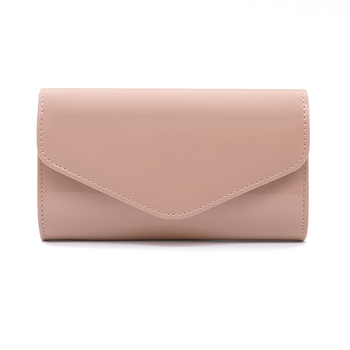PU kožna crossbody torbica - stil školjke, vodoravna kružna forma, džep za ID karticu