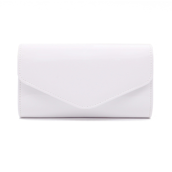 PU kožna crossbody torbica - stil školjke, vodoravna kružna forma, džep za ID karticu
