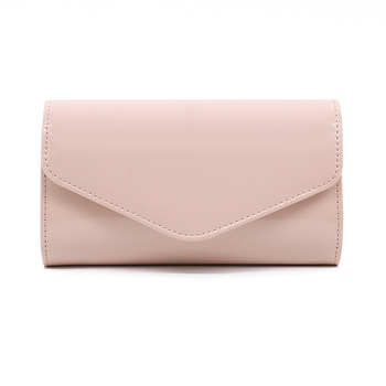 PU kožna crossbody torbica - stil školjke, vodoravna kružna forma, džep za ID karticu