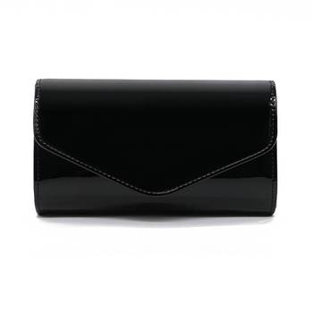 PU kožna crossbody torbica - stil školjke, vodoravna kružna forma, džep za ID karticu